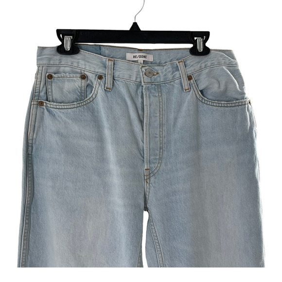 NWT $295 RE/DONE 90S HIGH RISE LOOSE BLEACH DESTROY JEANS - Picture 3 of 12